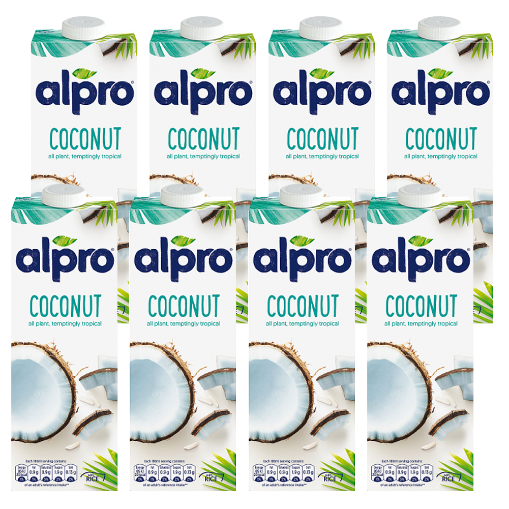 Alpro Coconut Long Life Drink 8 x 1L