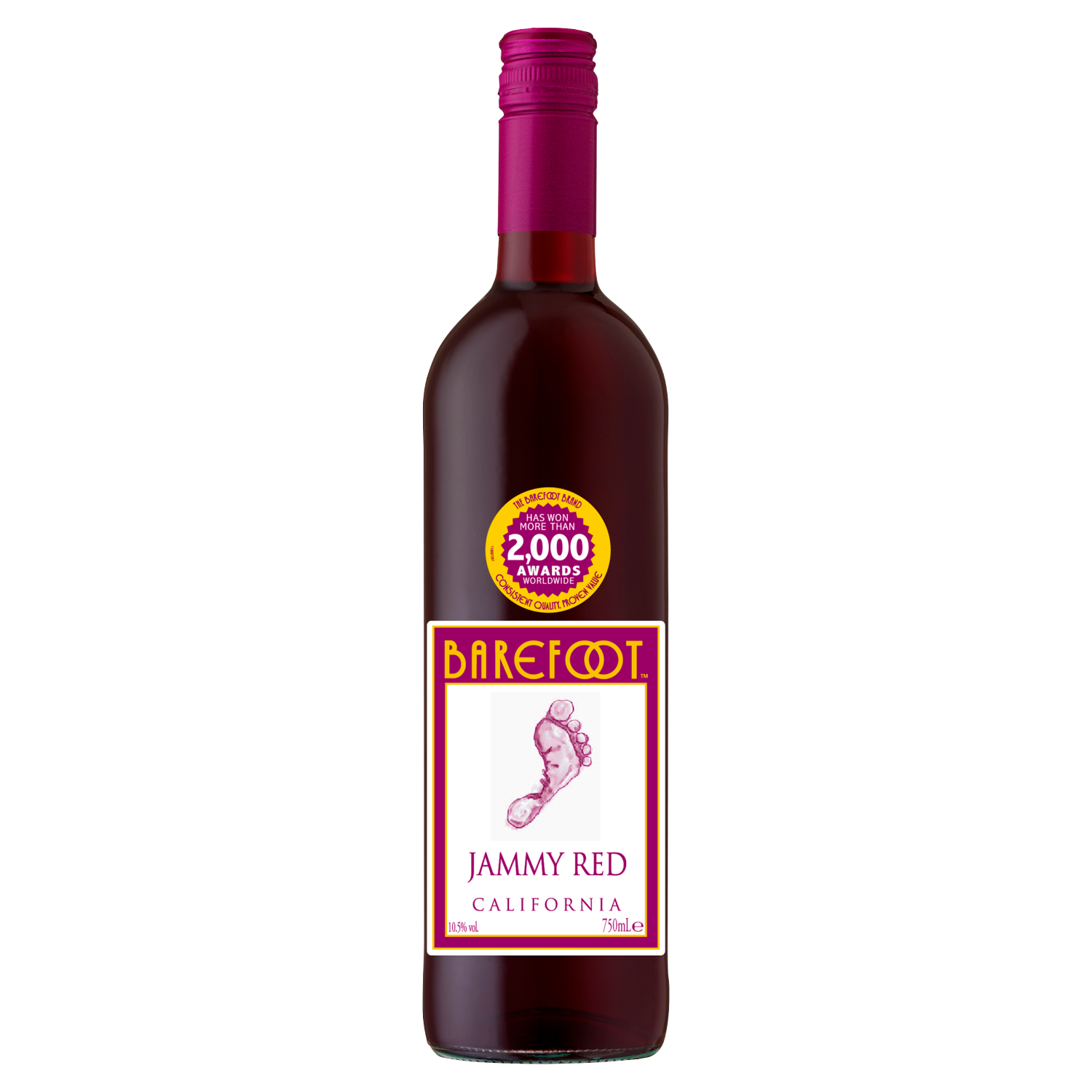 Barefoot Jammy Red California Wine 750Ml
