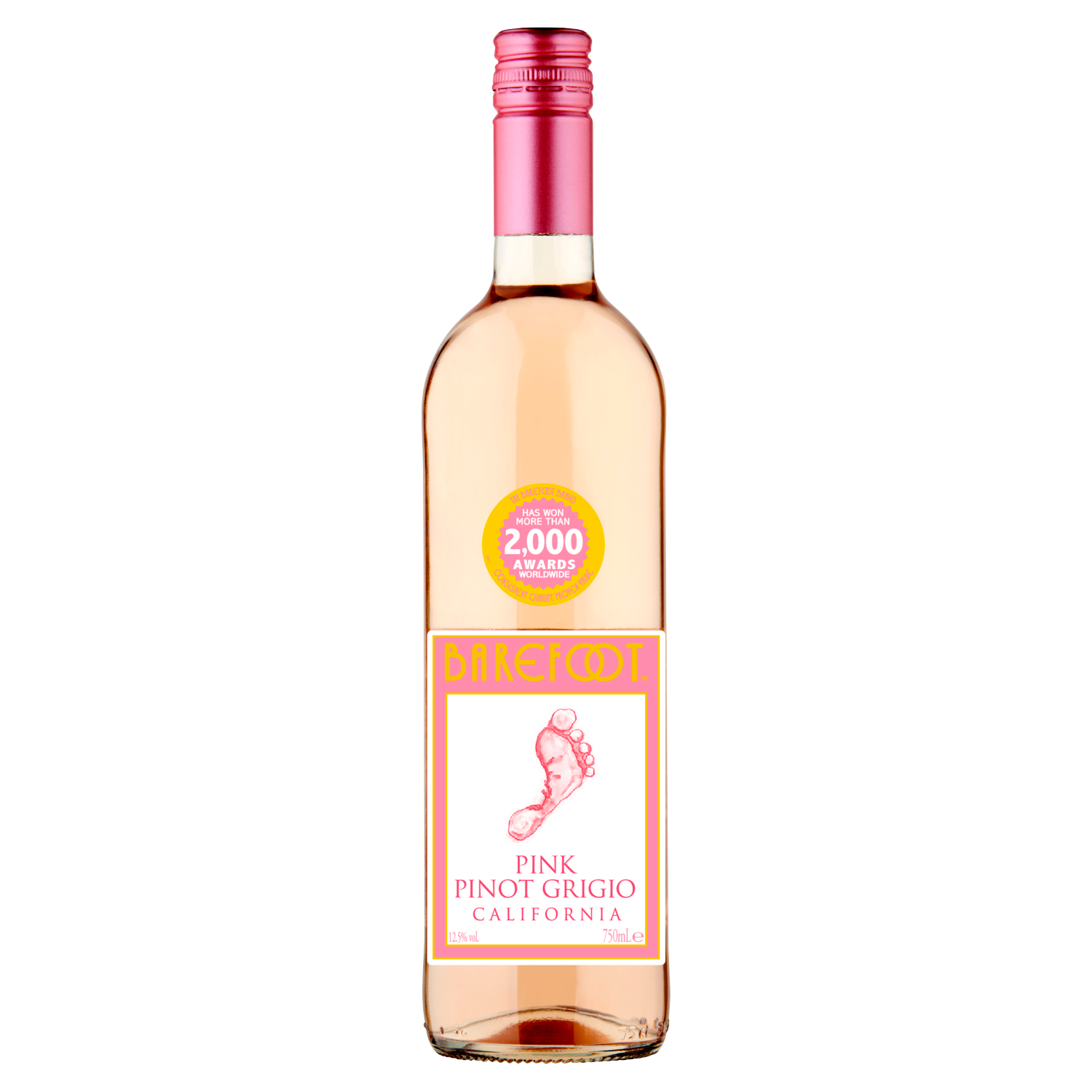 Barefoot Pink Pinot Grigio | 75cl Wine Bottle
