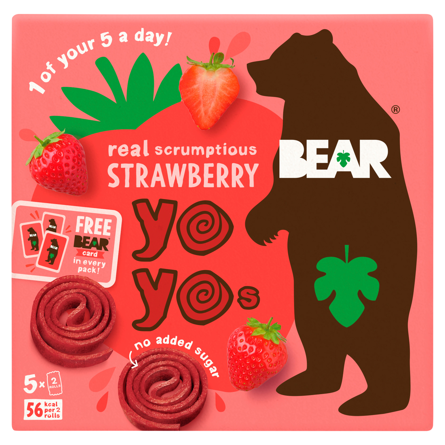 BEAR Strawberry Yoyo Multipack 5 x 20g