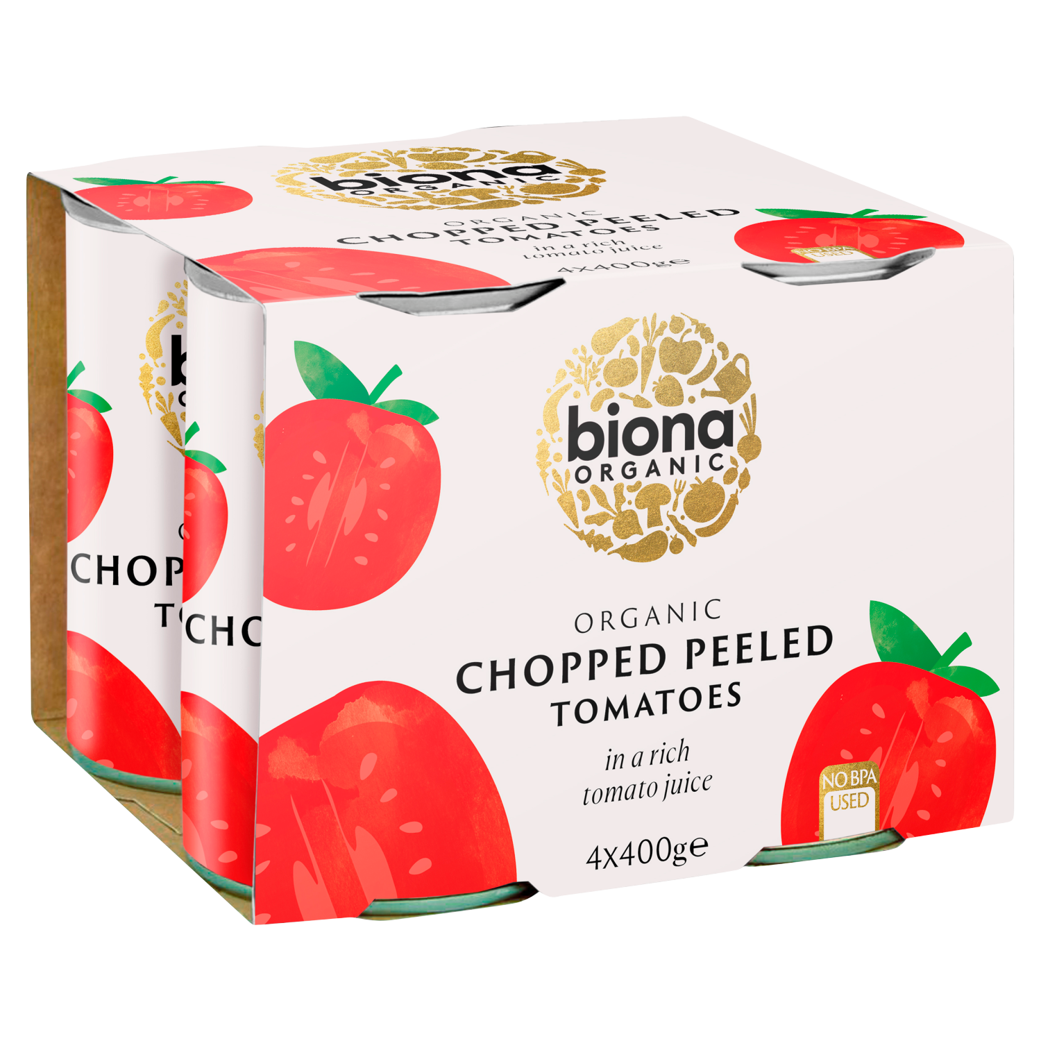Biona Organic Chopped Tomatoes 4 x 400g