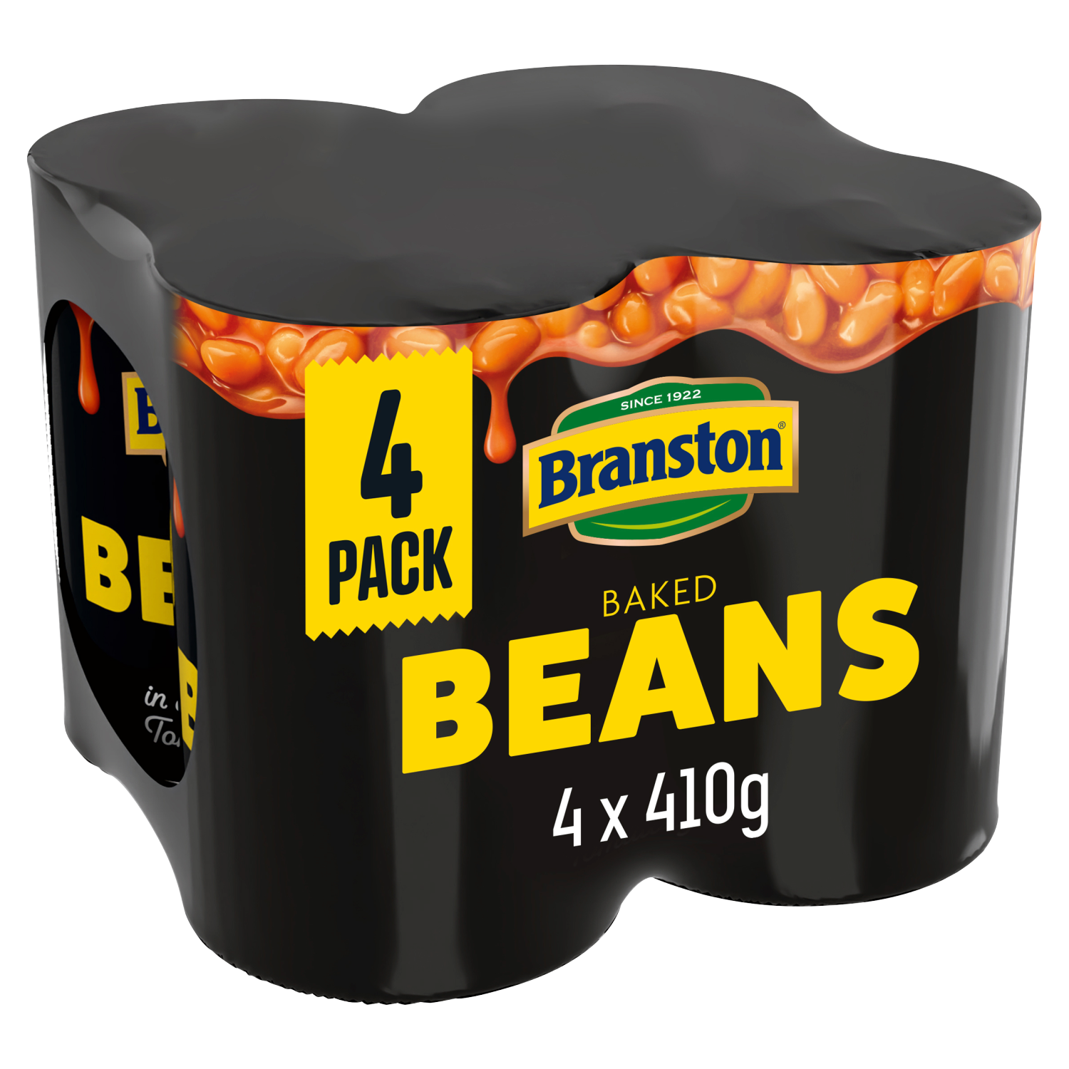 Branston Baked Beans in Tomato Sauce | 4 Cans x 410g