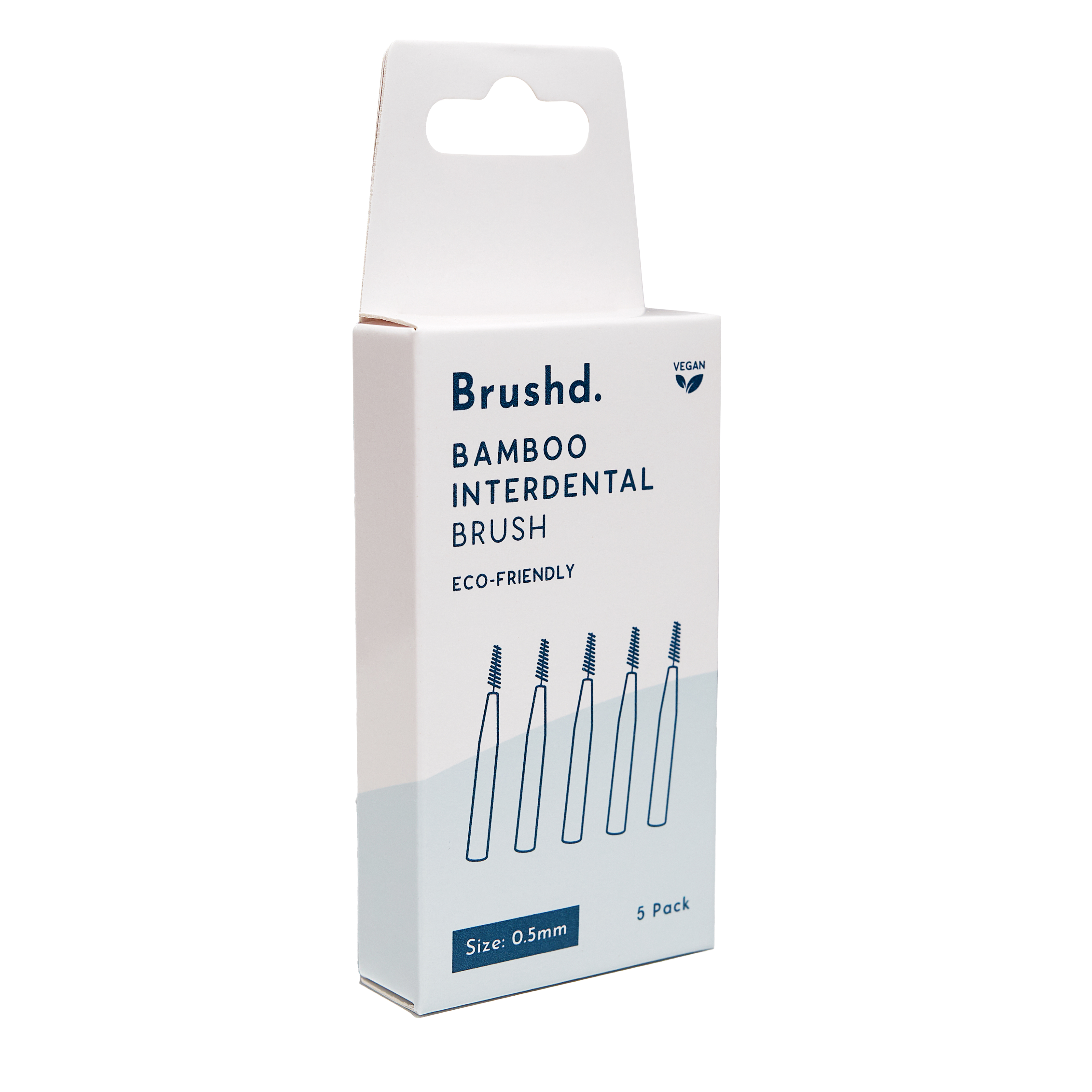 Brushd. Bamboo Interdental Brushes 0.5mm x 5