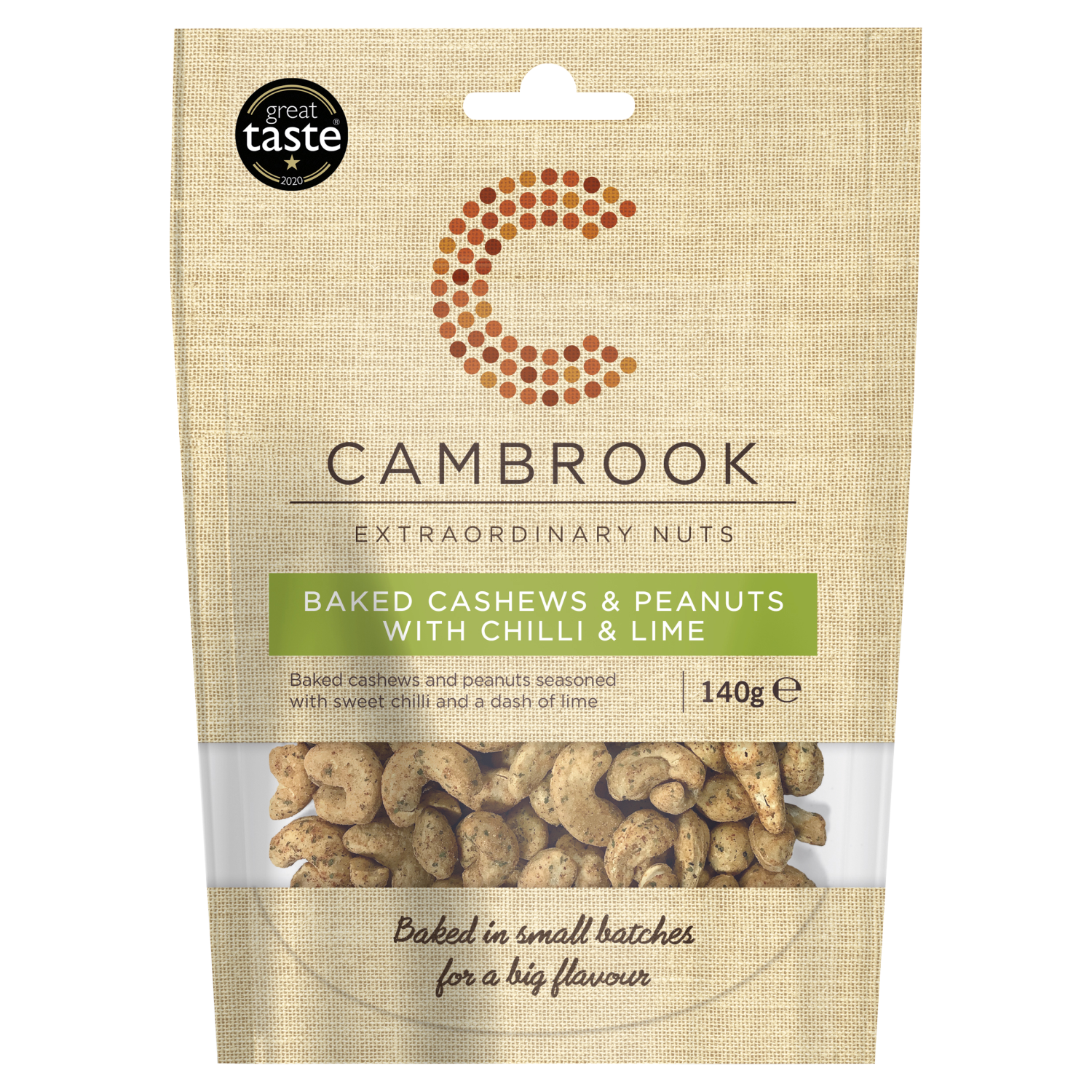 Cambrook Nuts Baked Cashews & Peanuts with Chilli & Lime
