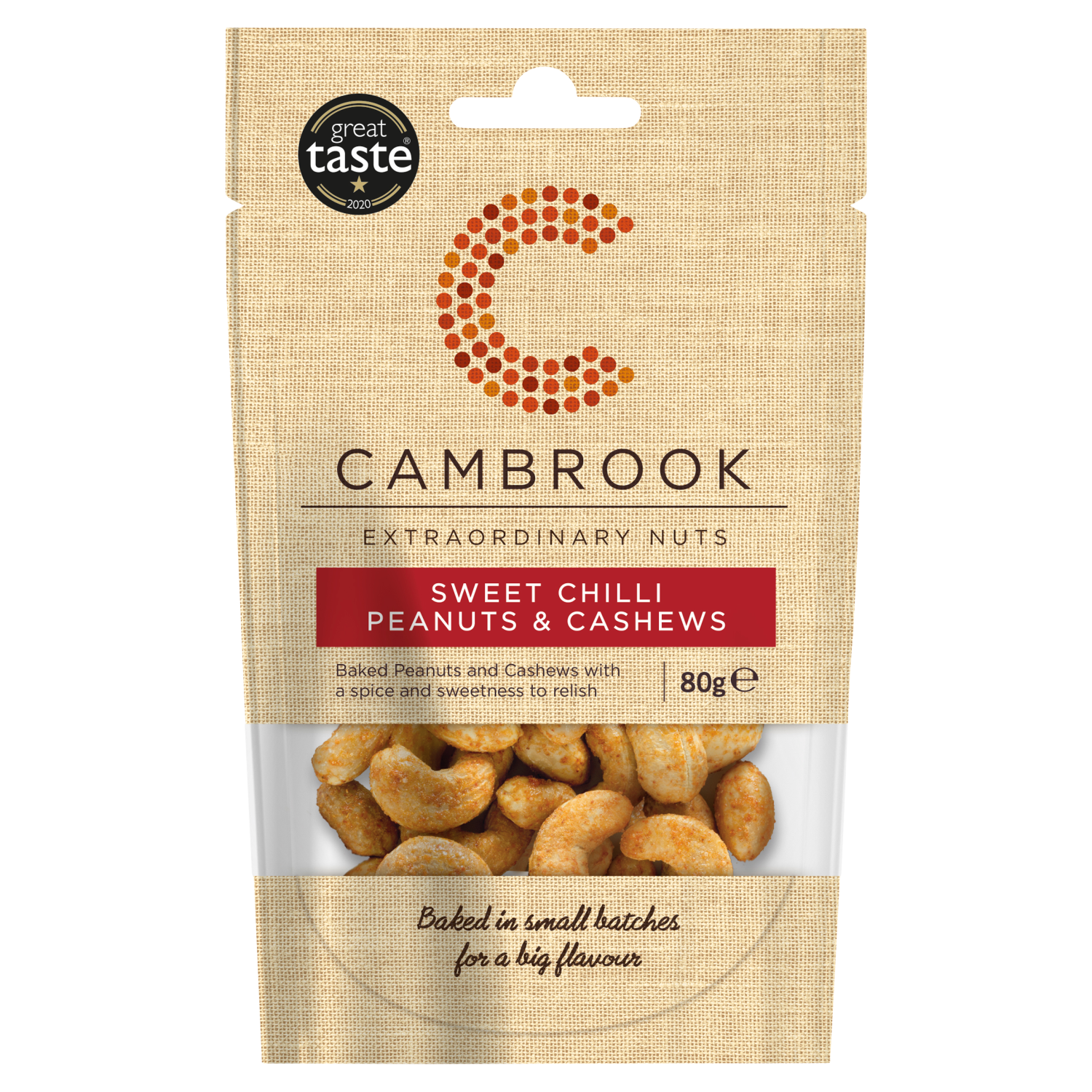 Cambrook Nuts Baked Sweet Chilli Peanuts & Cashews