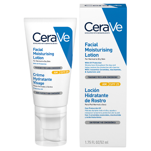 CeraVe AM Facial Moisturiser SPF25 - Normal to Dry Skin 52ml