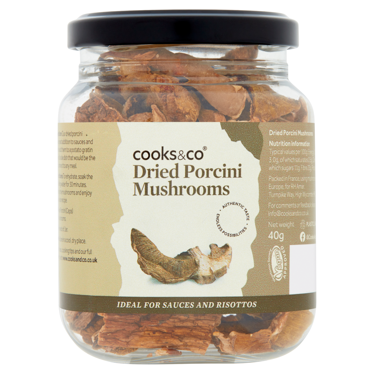 Cooks&Co Dried Porcini Mushrooms | 40g