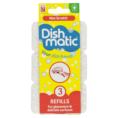 Dishmatic Non Scratch Refills x 3