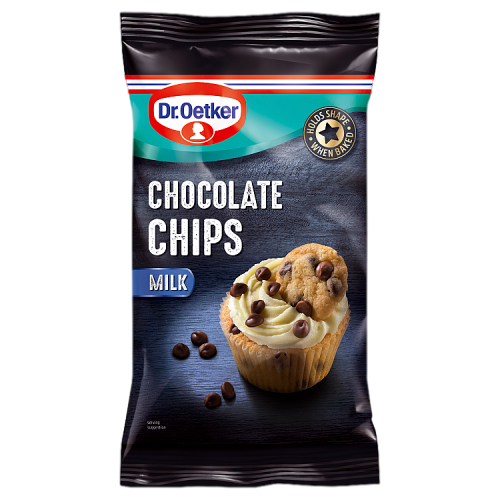 Dr. Oetker Milk Chocolate Chips | 100g Bag