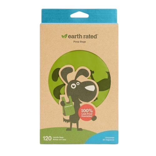 Earth Rated Unscented Tie Handle Poop Bags x 120