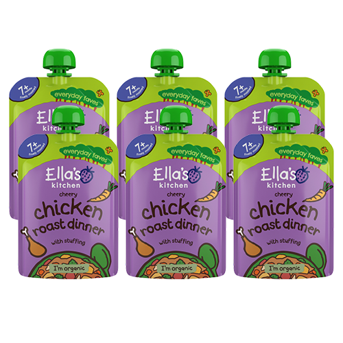 Ella's Kitchen Chicken Roast Dinner with Stuffing 7+ Months 6 x 130g