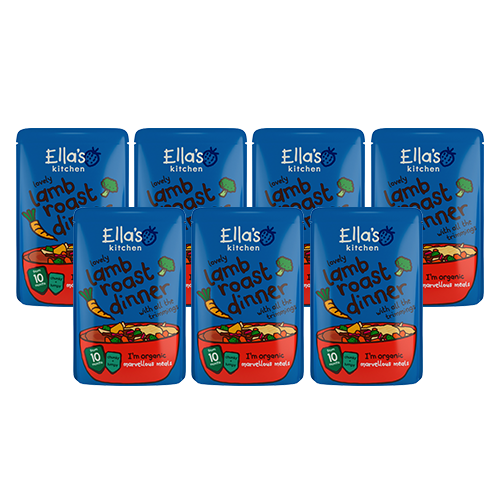 Ella's Kitchen Organic Lamb Roast Dinner Baby Pouch 10+ Months 7 x 190g