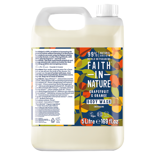 Faith in Nature Grapefruit & Orange Body Wash 5L