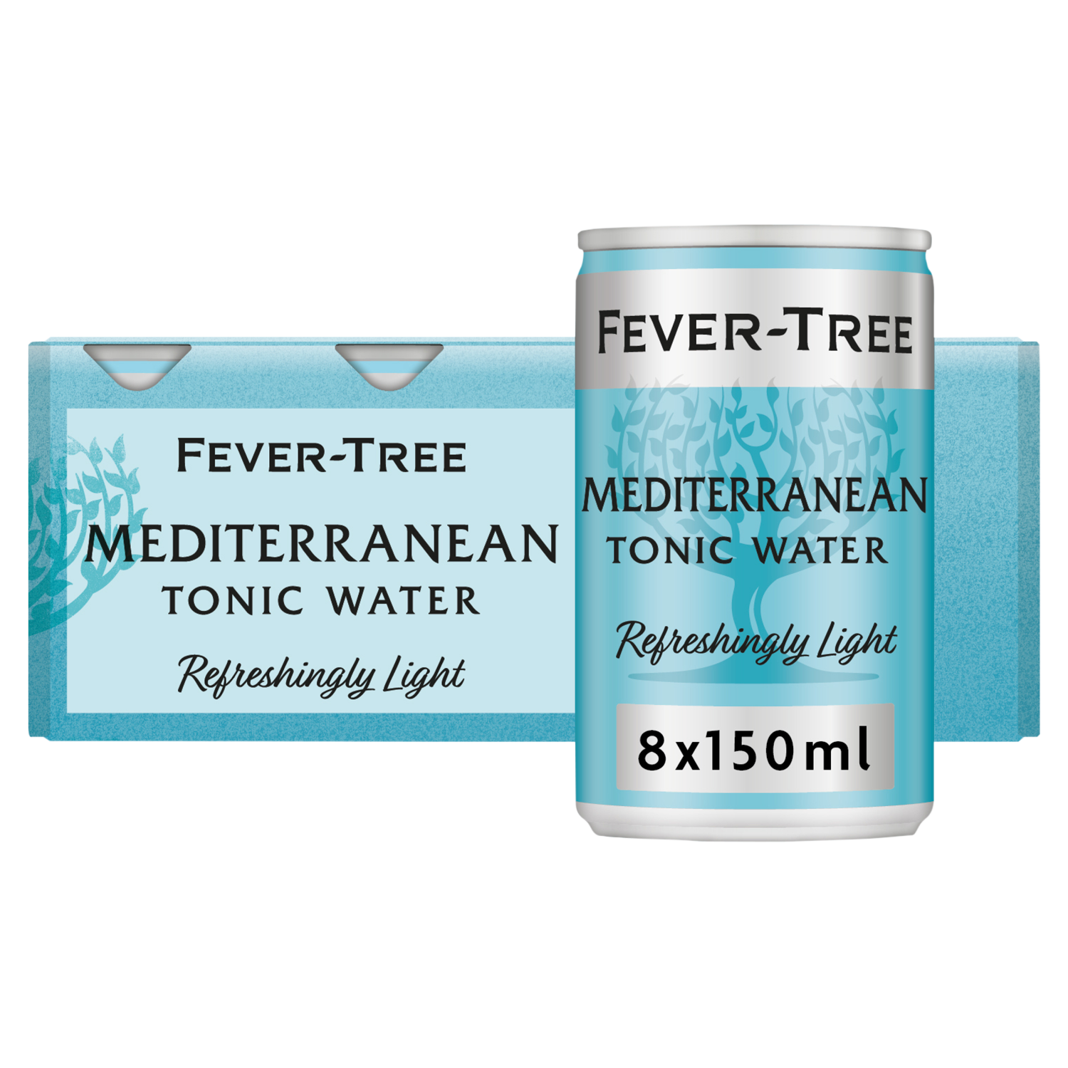 Fever Tree Refreshingly Light Mediterranean Tonic Water 8 x 150ml