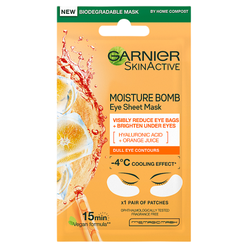 Garnier Eye Sheet Mask Hyaluronic Acid and Orange Juice x 1