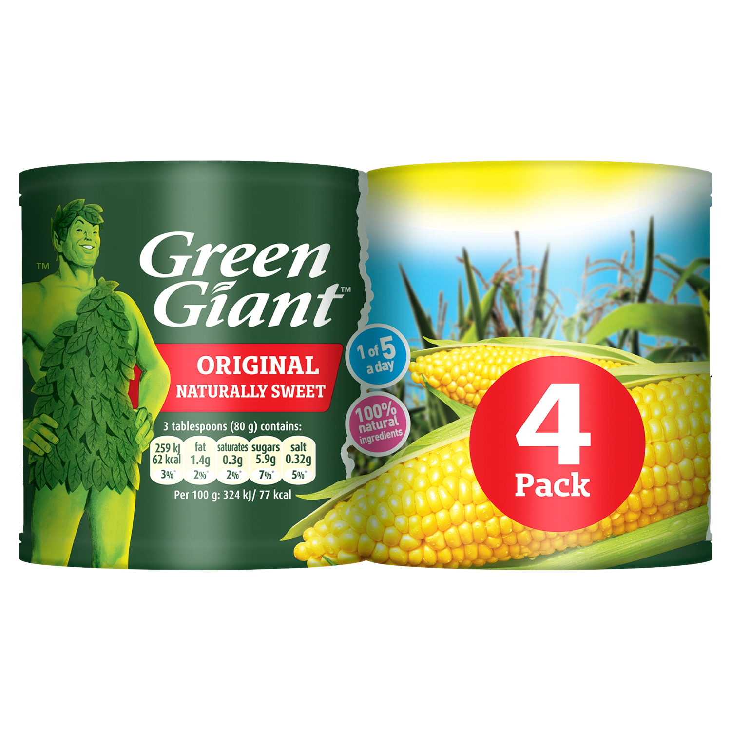 Green Giant Original Sweetcorn 4 x 198g