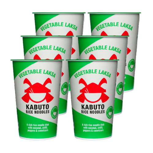 Kabuto Vegetable Laksa Noodles 6 x 65g