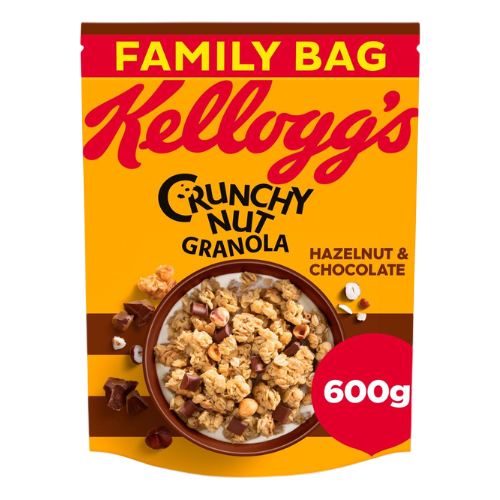 Kelloggs Crunchy Nut Hazelnut & Chocolate Breakfast Granola 600g