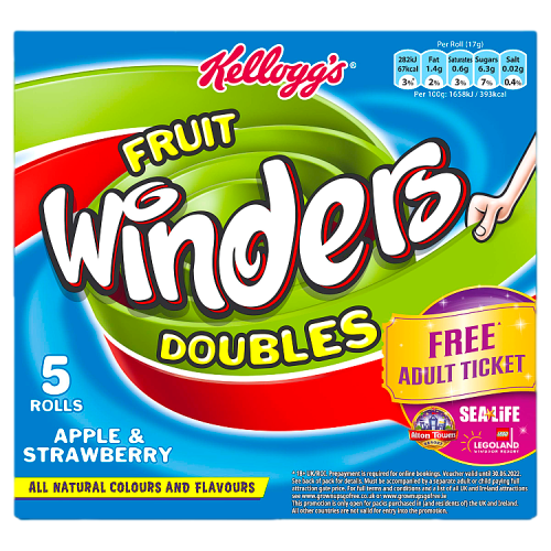 Kellogg's Fruit Winders Doubles Apple & Strawberry Rolls