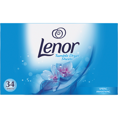 Lenor Fabric Tumble Dryer Sheets Spring Awakening | 34 Dryer Sheets