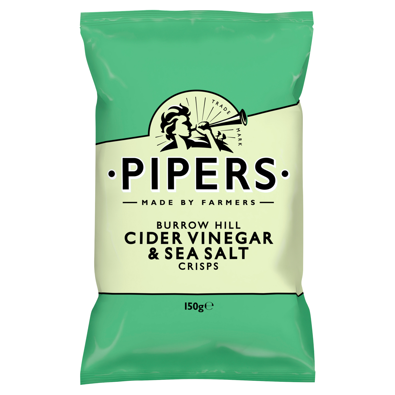 Pipers Burrow Hill Cider Vinegar & Sea Salt Sharing Crisps 150g