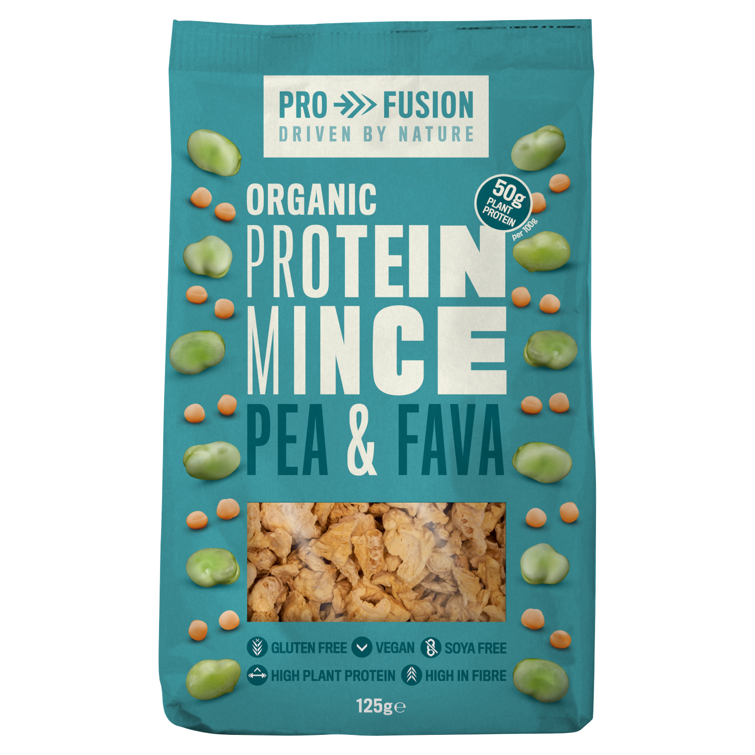 Profusion Organic Vegan Pea & Fava Protein Mince 125g