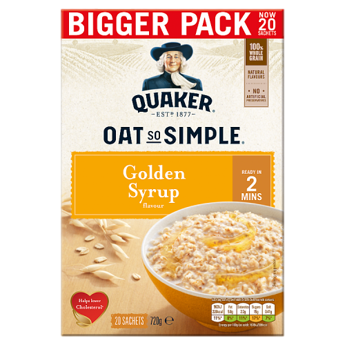 Quaker Oat So Simple Golden Syrup