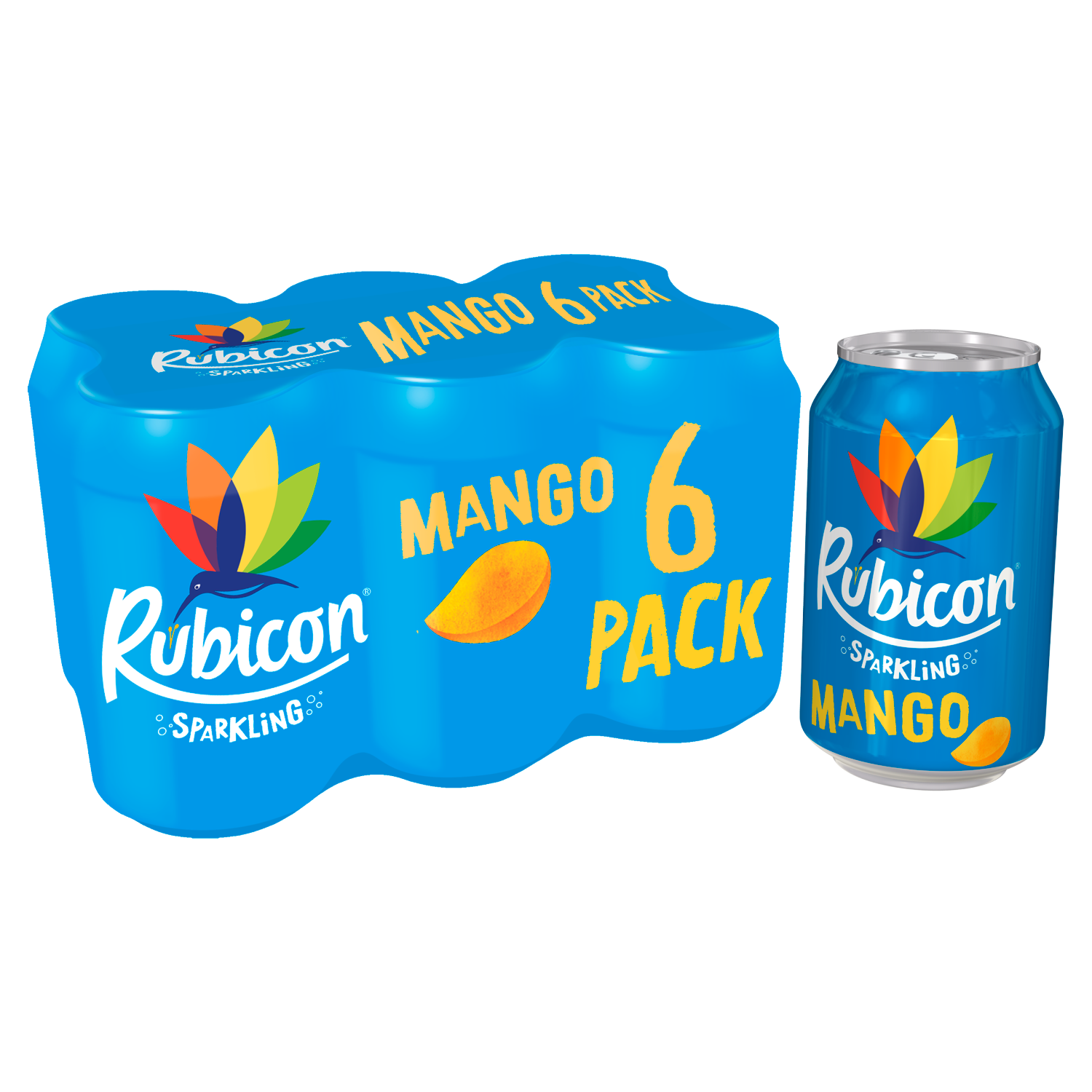 Rubicon Sparkling Mango Juice Drink 6 x 330ml