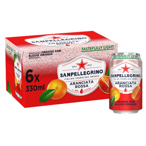 San Pellegrino Blood Orange | 6 Cans x 330ml