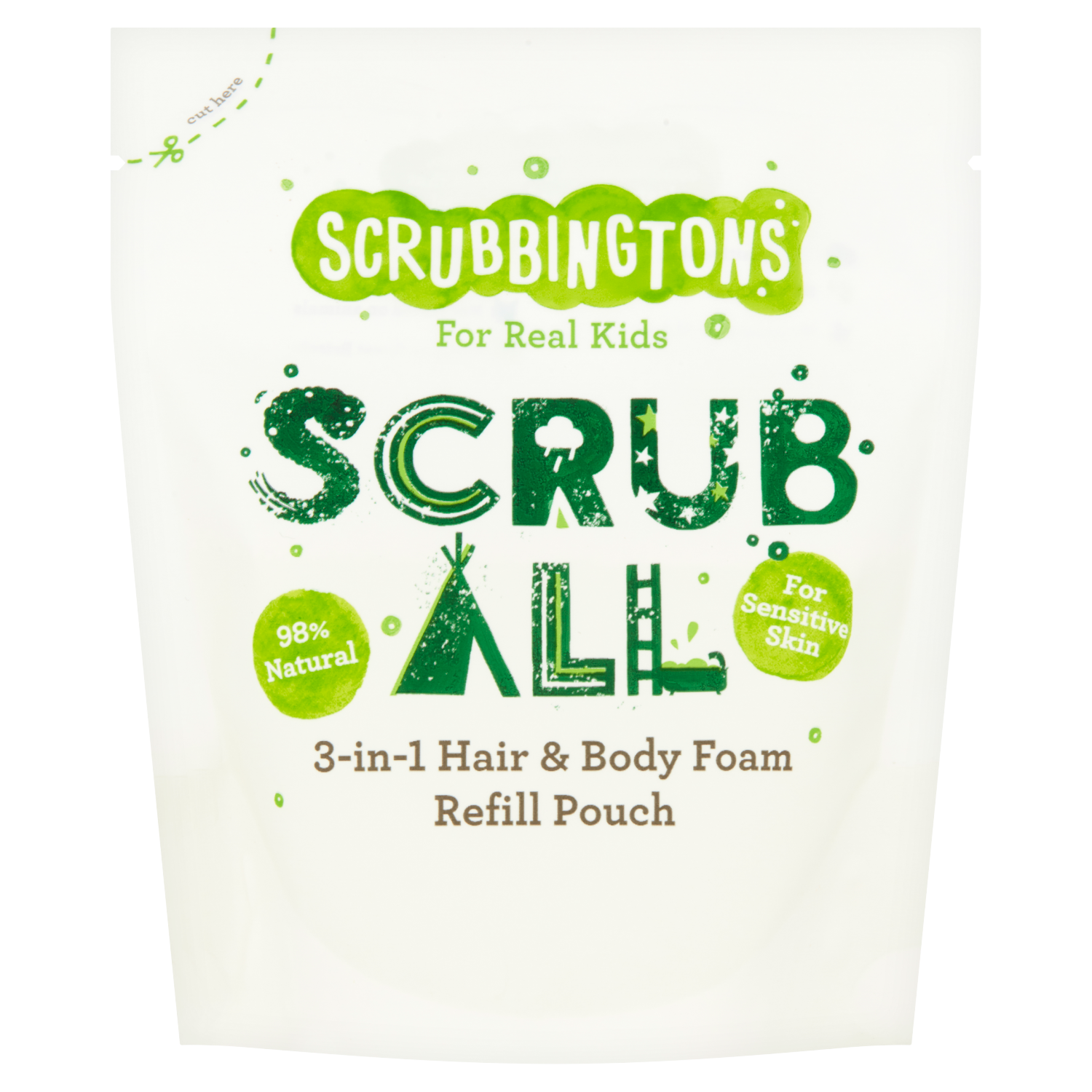 Scrubbingtons 3In1 Shampoo, Conditioner & Body Wash 200ml