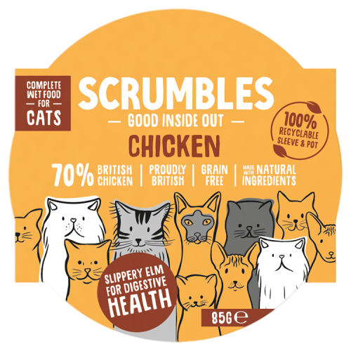 Scrumbles Wet Cat Food Chicken | 8 Pack x 85g