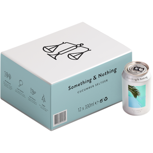 Something & Nothing Cucumber Seltzer 12 x 330ml