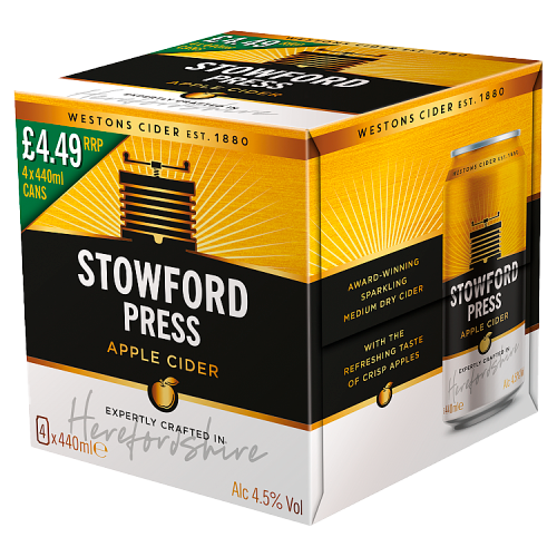 Stowford Press Apple Cider | 4 Bottles x 440ml