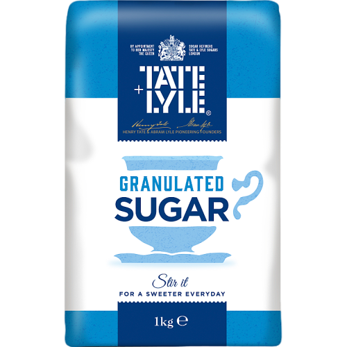 Tate & Lyle Granulated White Cane Sugar | 1kg Bag