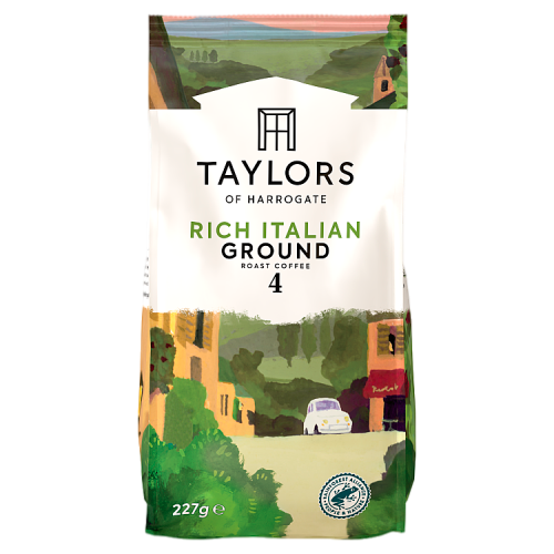 Taylors of Harrogate Rich Italian Ground Roast Coffee | 227g Bag