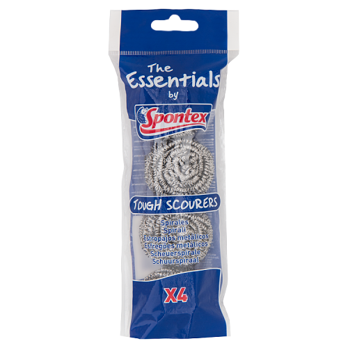 The Essentials by Spontex Tough Scourers | Pack Of 4