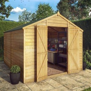 10 x 8 Mercia Windowless Overlap Shed