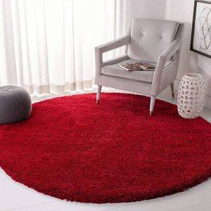 17 Stories Annicia California Shaggy Red Rug red 120.0 W x 5.0 D cm