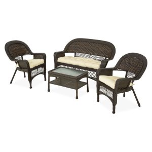 17 Stories Cima 4 - Person Seating Group with Cushions brown