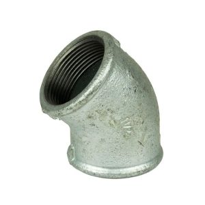 HGP 1 1/2 F x F Galvanised Malleable Iron 45 Degree Elbow