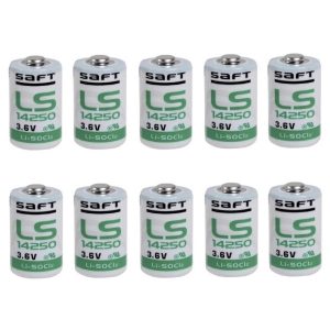 10 x Saft LS14250 3.6v 1/2AA Half-AA Lithium Batteries Li-SOCl2 LS-14250