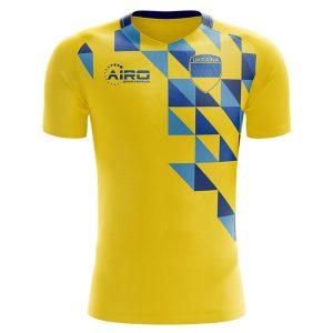 Airo Sportswear 2024-2025 Ukraine Home Concept Football Shirt - Womens - Yellow - female - Size: XL - UK Size 16