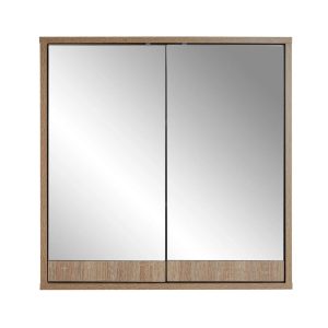 Alpen Home Connolly 60cm x 60cm Surface Mount Mirror Cabinet brown 6.0 H x 6.0 W x 1.5 D cm