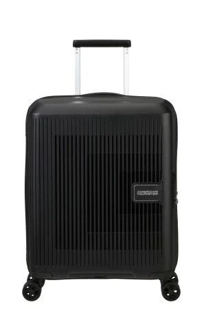 American Tourister Aerostep 55cm 4-Wheel Expandable Cabin Case - Black