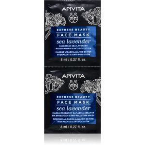 Apivita Express Beauty Moisturizing Face Mask Sea Lavender face mask with moisturising effect 2 x 8 ml