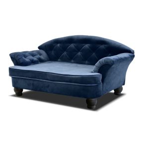 Archie & Oscar Debose Dog Sofa blue 49.0 H x 98.0 W x 62.0 D cm