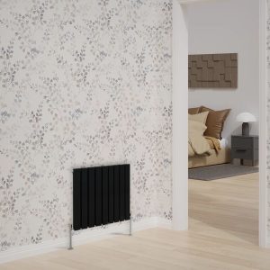 Belfry Heating Broussard Horizontal Double Flat Panel Radiators 600x612mm black 60.0 H x 61.2 W x 5.2 D cm