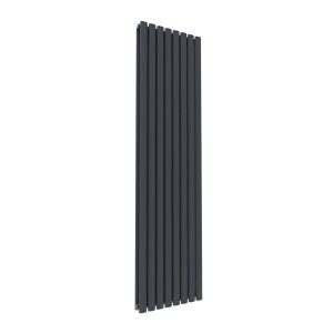 Belfry Heating Liberty Vertical Oval Panel Radiator gray 180.0 H x 47.2 W x 8.2 D cm