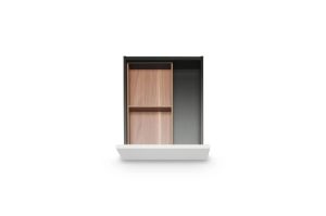 Blum AMBIA-LINE Drawer Insert Wood, Depth 422 mm, Width 200 mm, Tennessee Walnut
