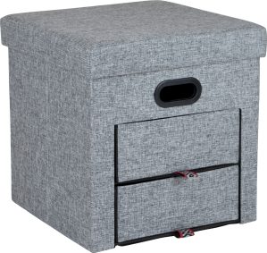 Bo-Camp Urban Outdoor Holborn Ottoman Grey incl. 2 Drawers